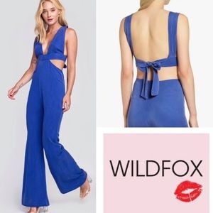 Wildfox Couture Cutout Wide Leg Jumpsuit